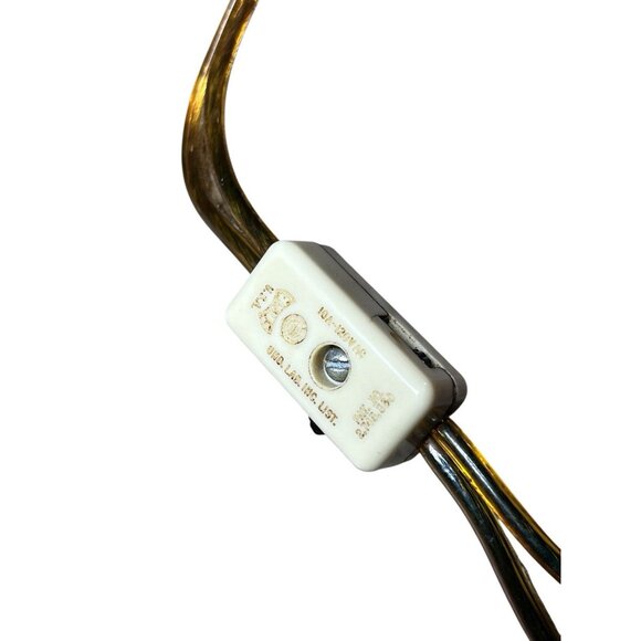 Vintage Mid Century Modern Danish Swag Lamp Metal Red - Picture 8 of 14